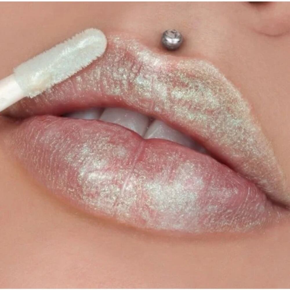 Jeffree Star The Gloss Sky High Sheer Silver Metallic White Lip Gloss New In Box